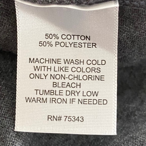 CYNTHIA ROWLEY Gray T-Shirt w/ Black Faux Leather - Picture 7 of 7